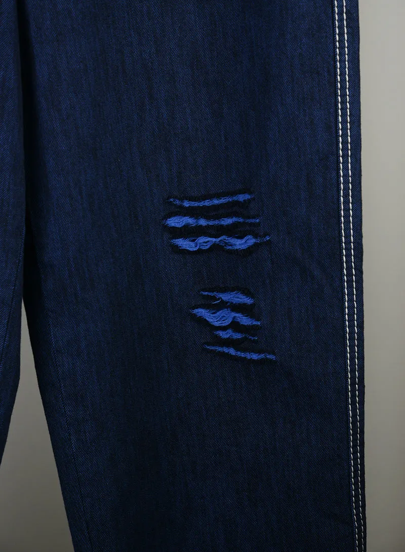 Marni Jeans Blu con strappi - Tg. 40