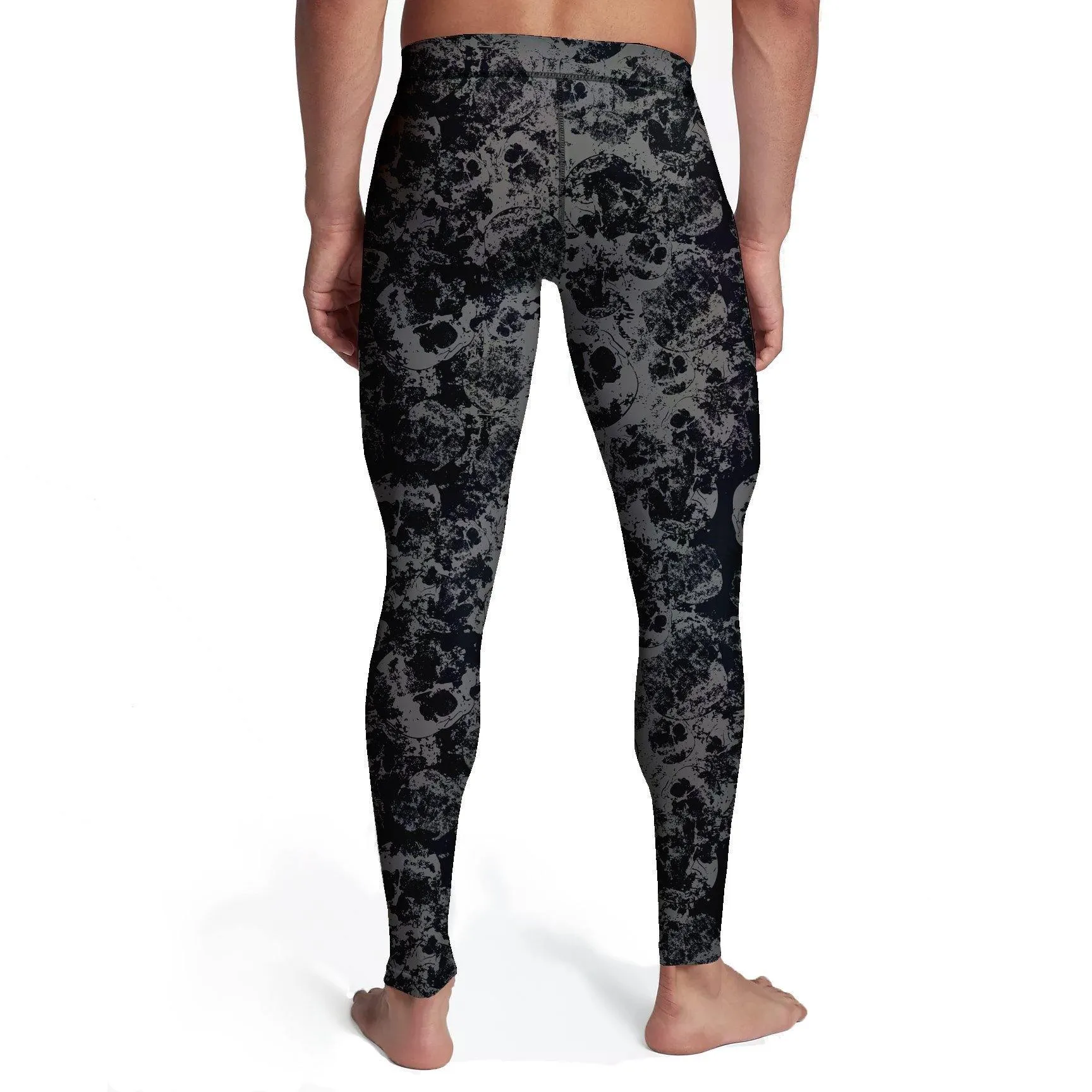 Mens Faded Skulls Tights