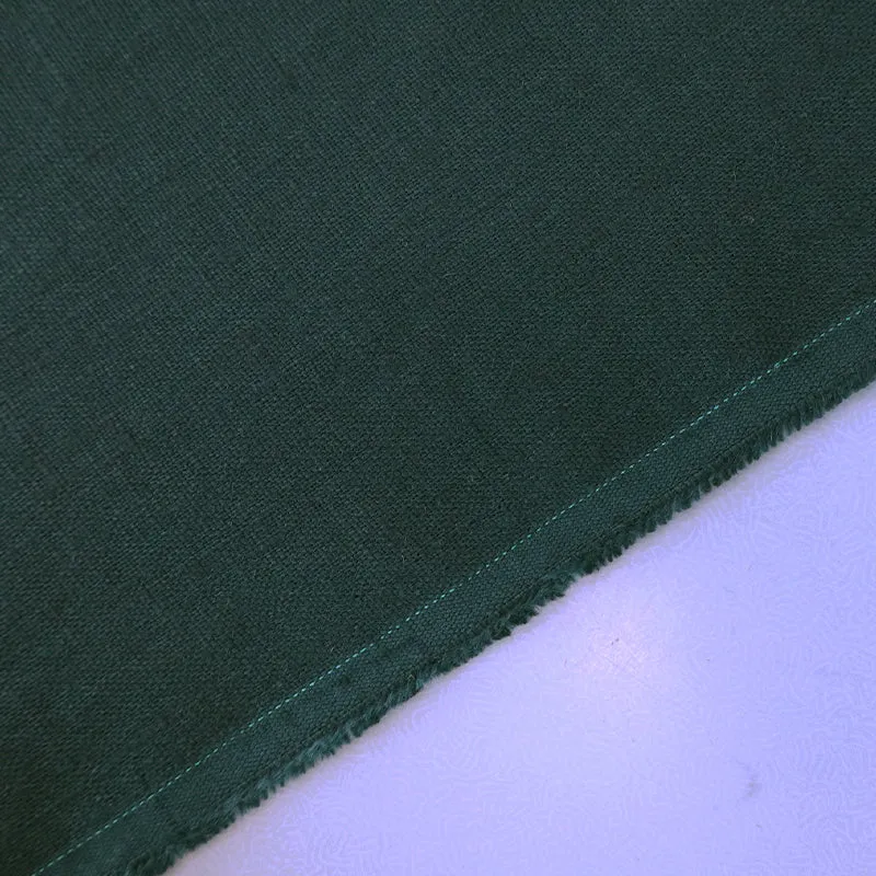 Mercerised 100% Linen - Dark Green