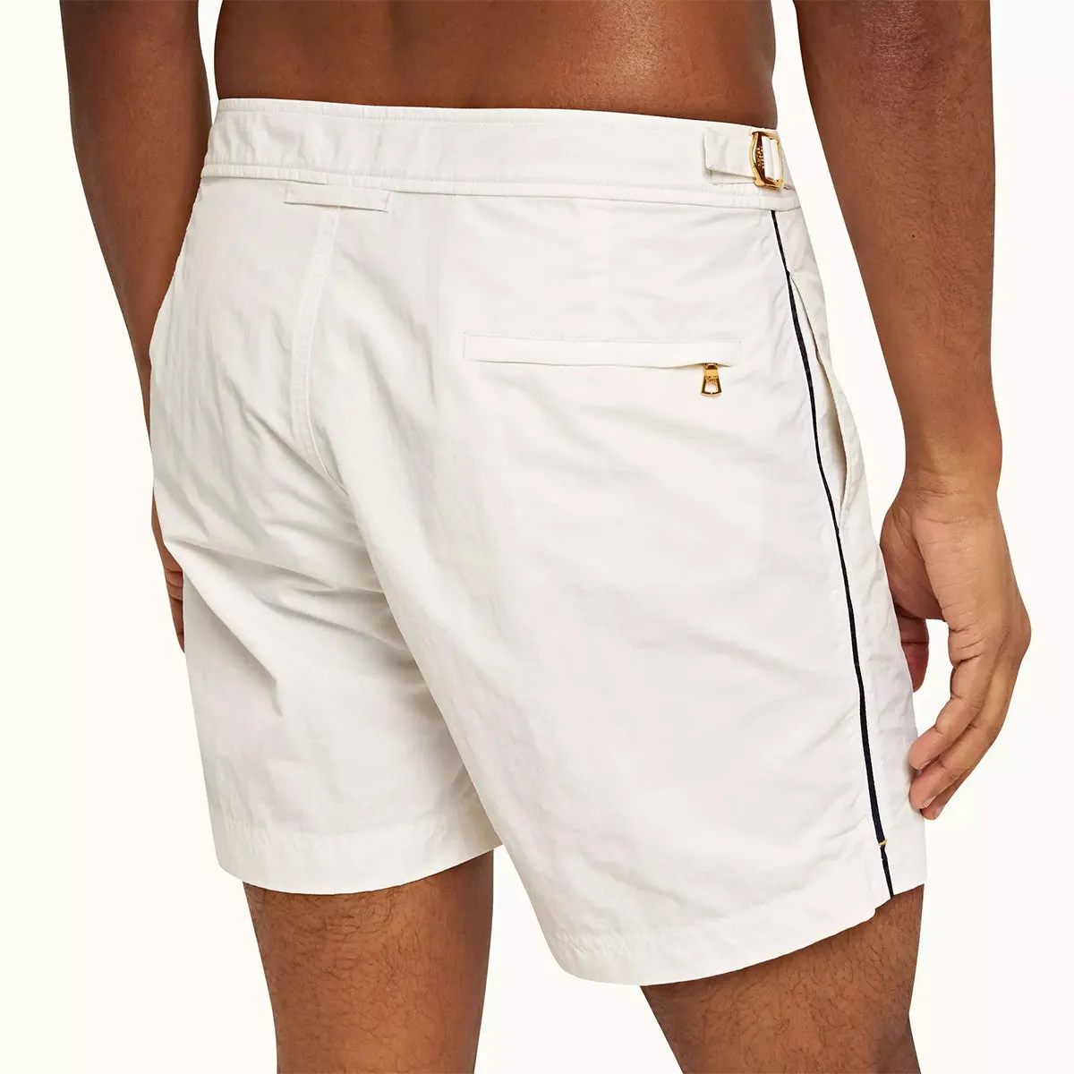 Orlebar Brown - Bulldog Tape Swim Shorts in Sea Mist