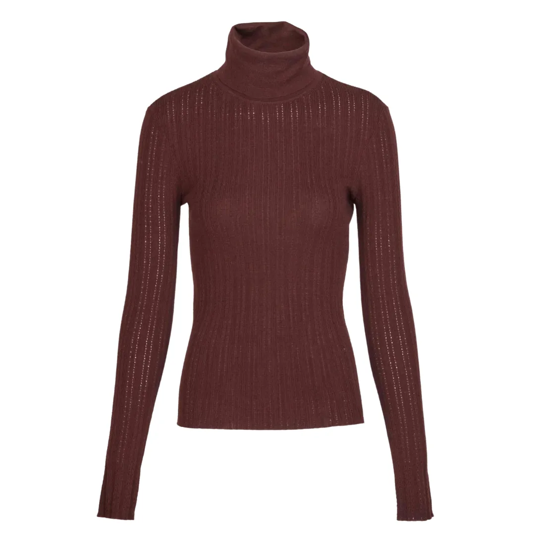 Oxblood Kayden Knit Top