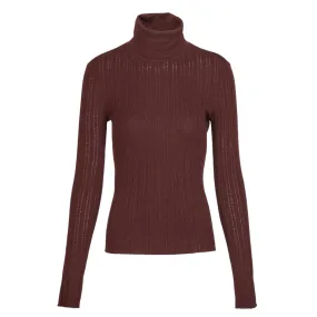 Oxblood Kayden Knit Top