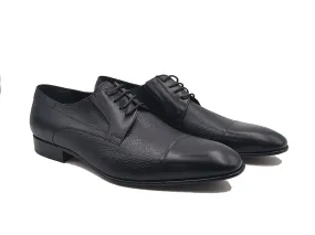 Pebble leather Cap-toe Oxford