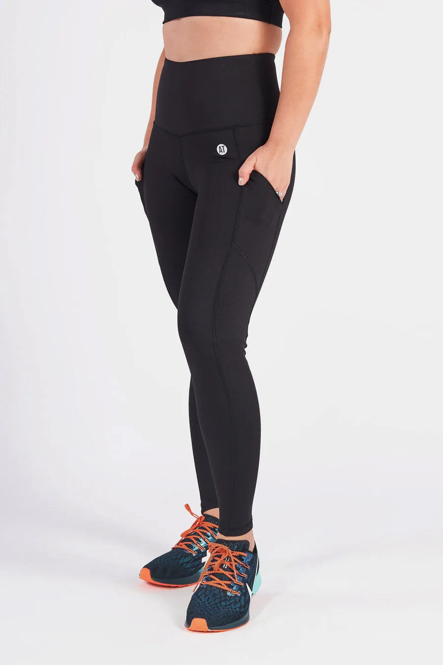 Petite Smart Pocket Full Length Tight - Black