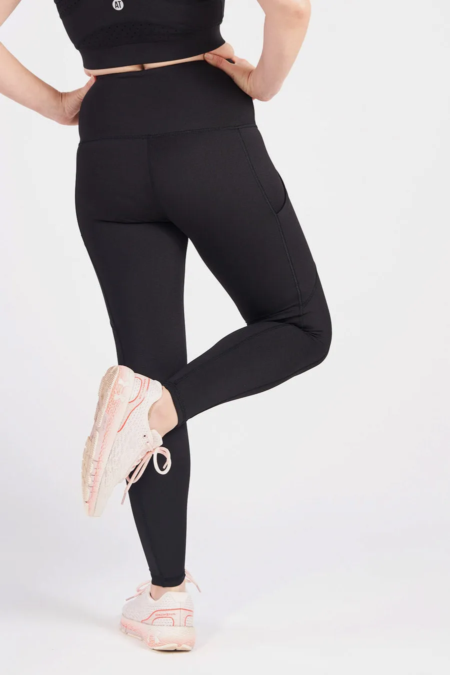 Petite Smart Pocket Full Length Tight - Black