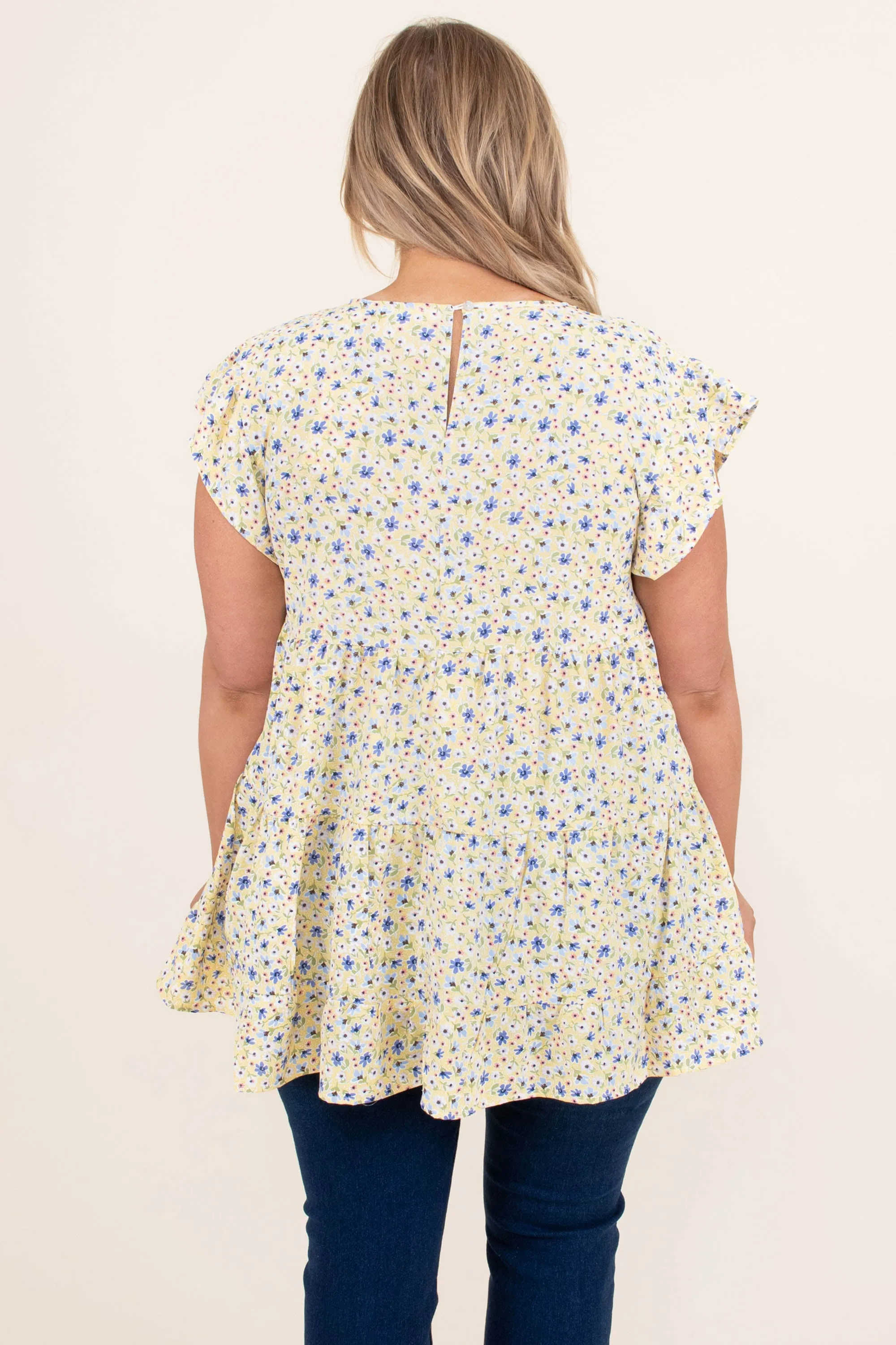 Picnic Kisses Top, Lemon