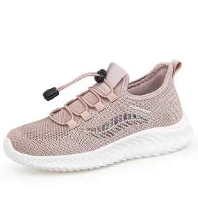 Pink flyknit patterned texture shoe sneaker