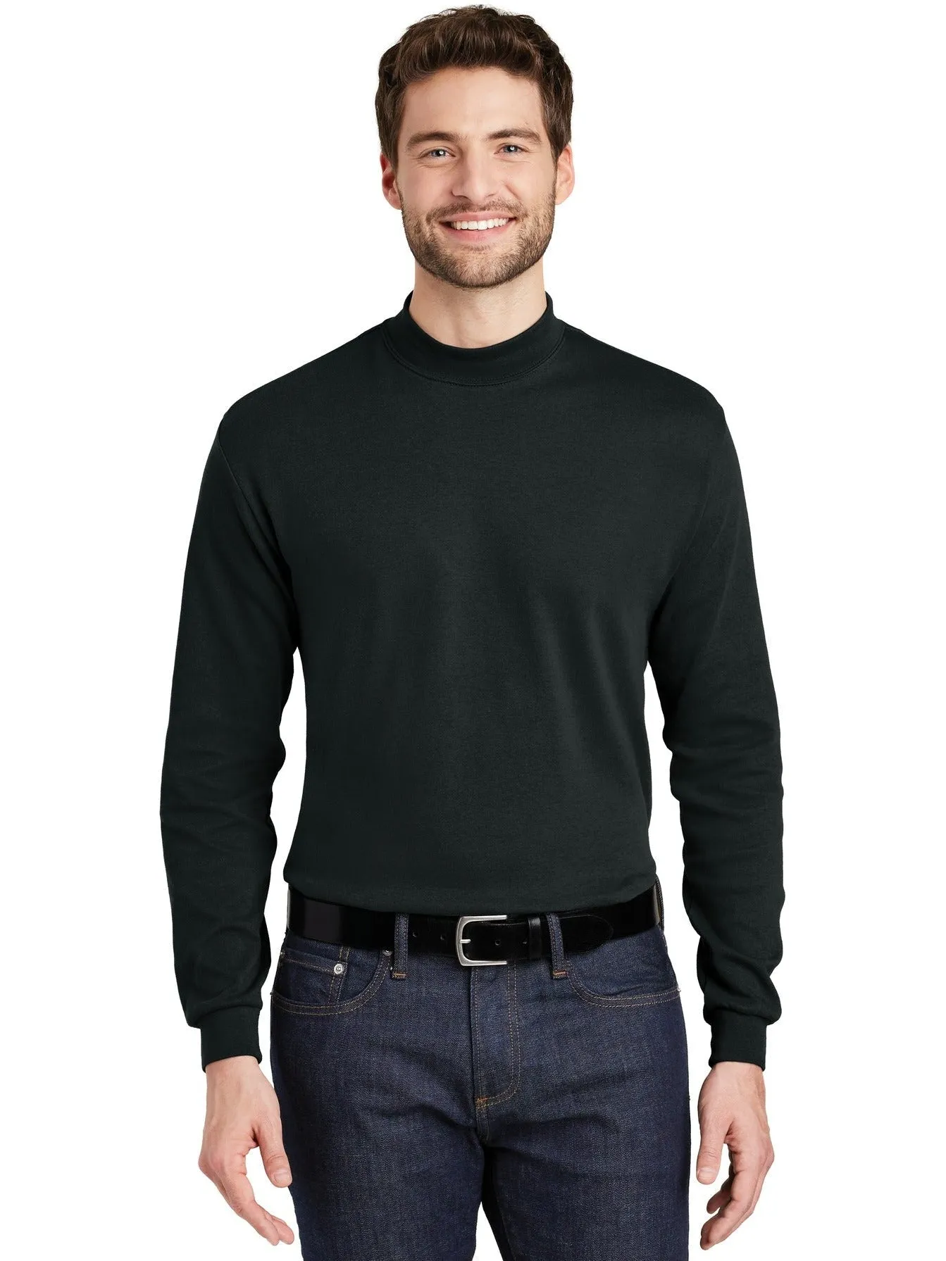 Port Authority Interlock Knit Mock Turtleneck