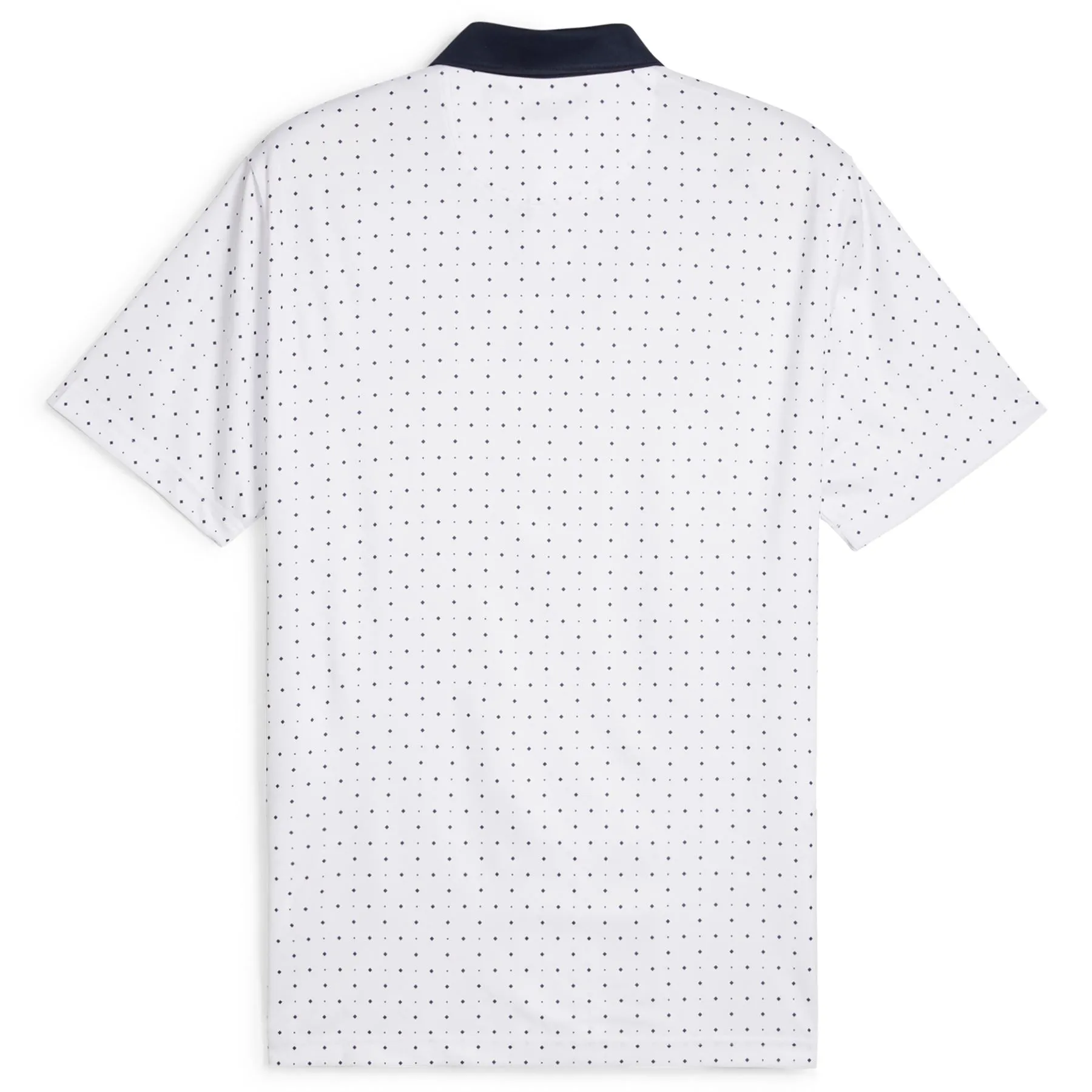 Pure Geo Polka Dot Polo White/Navy - SS24