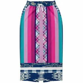 Purple Haze Eco-Poly Long Pocket Skirt