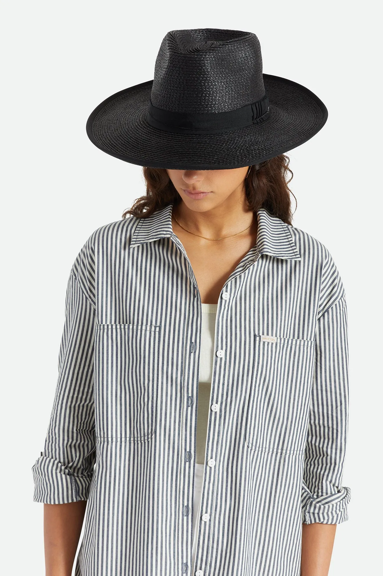 Reno Straw Hat - Black/Black