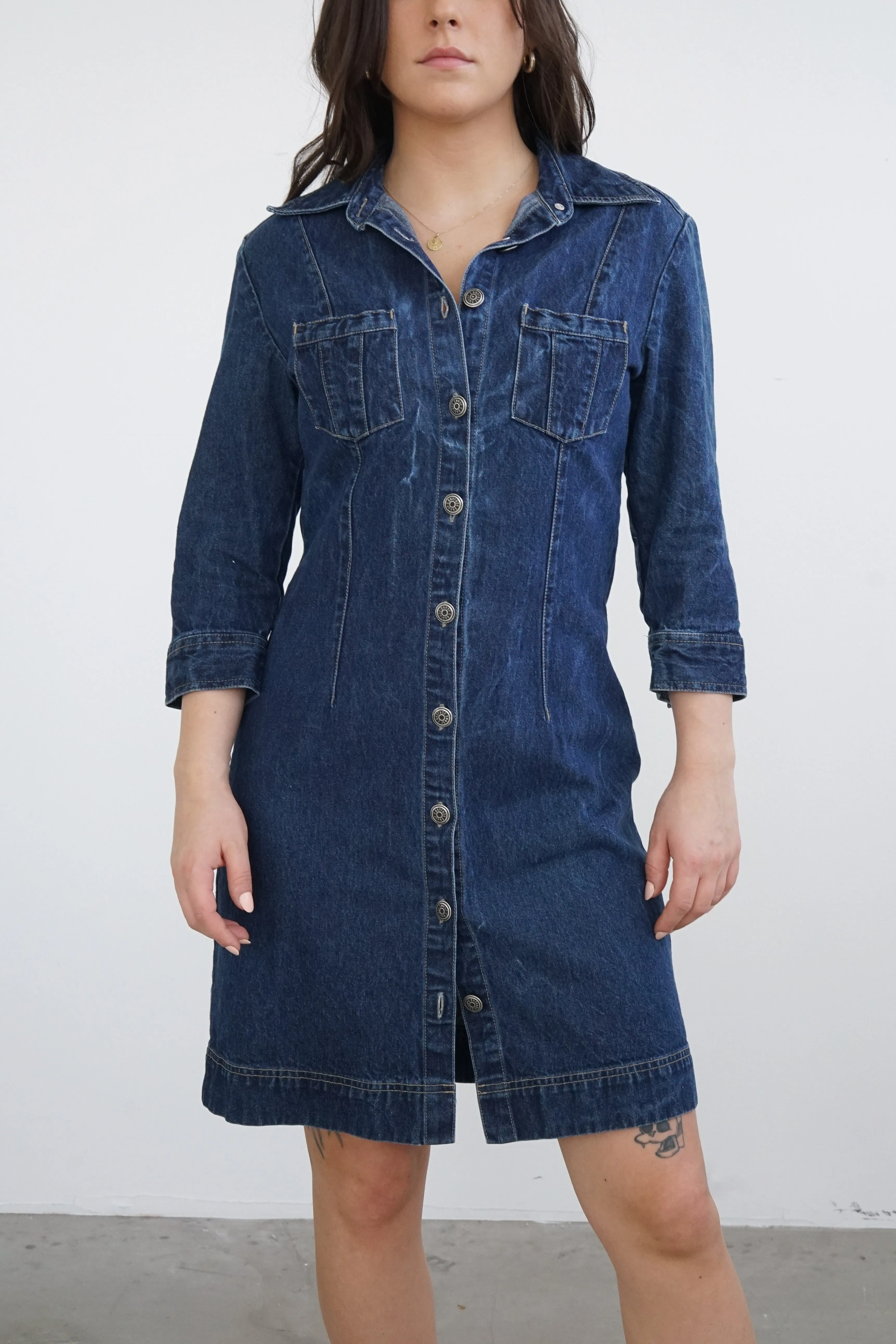 Robe en jeans vintage 90s taille 5 (S)