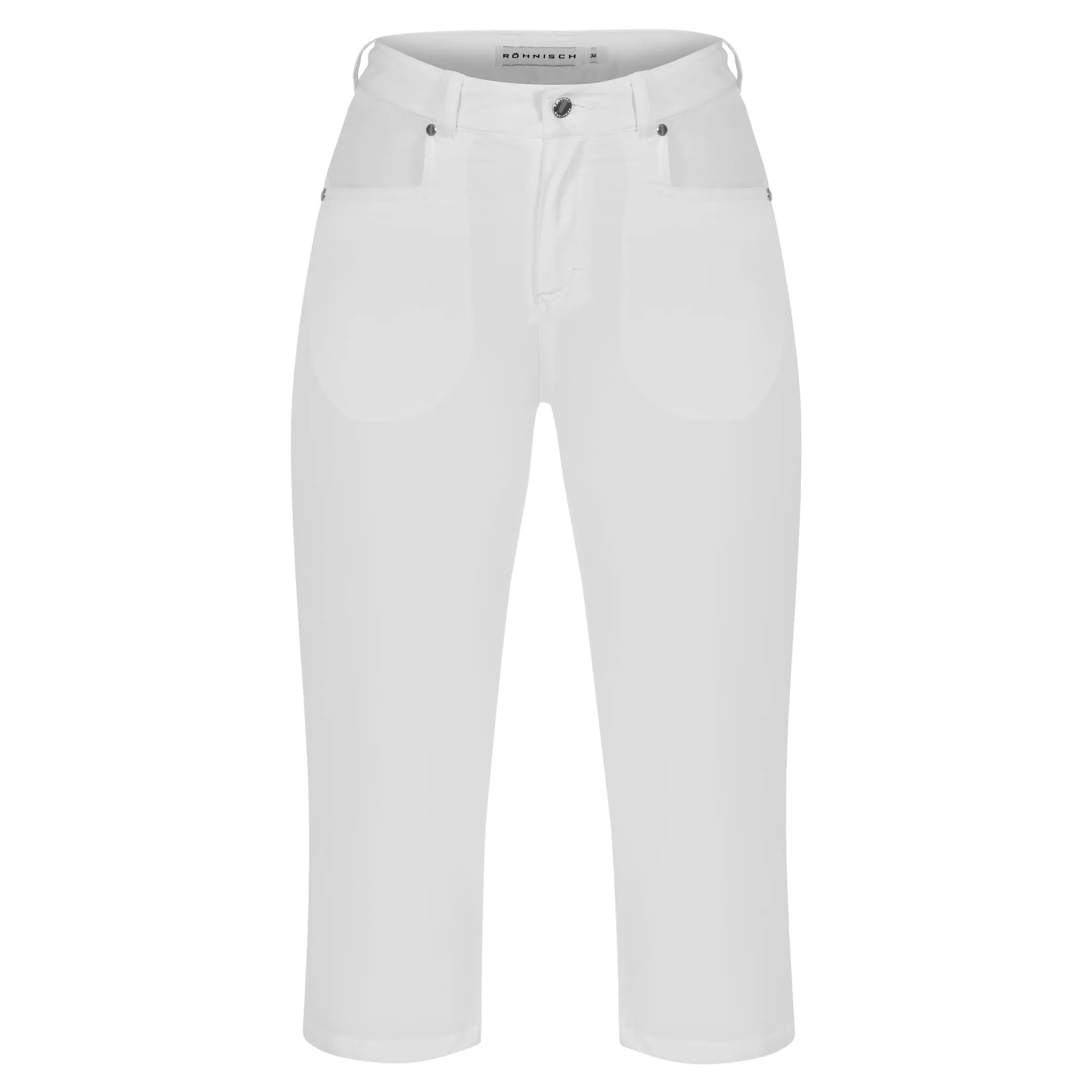 Rohnisch Chie Comfort Stretch Ladies Golf Capri White