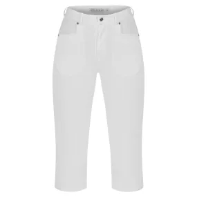 Rohnisch Chie Comfort Stretch Ladies Golf Capri White