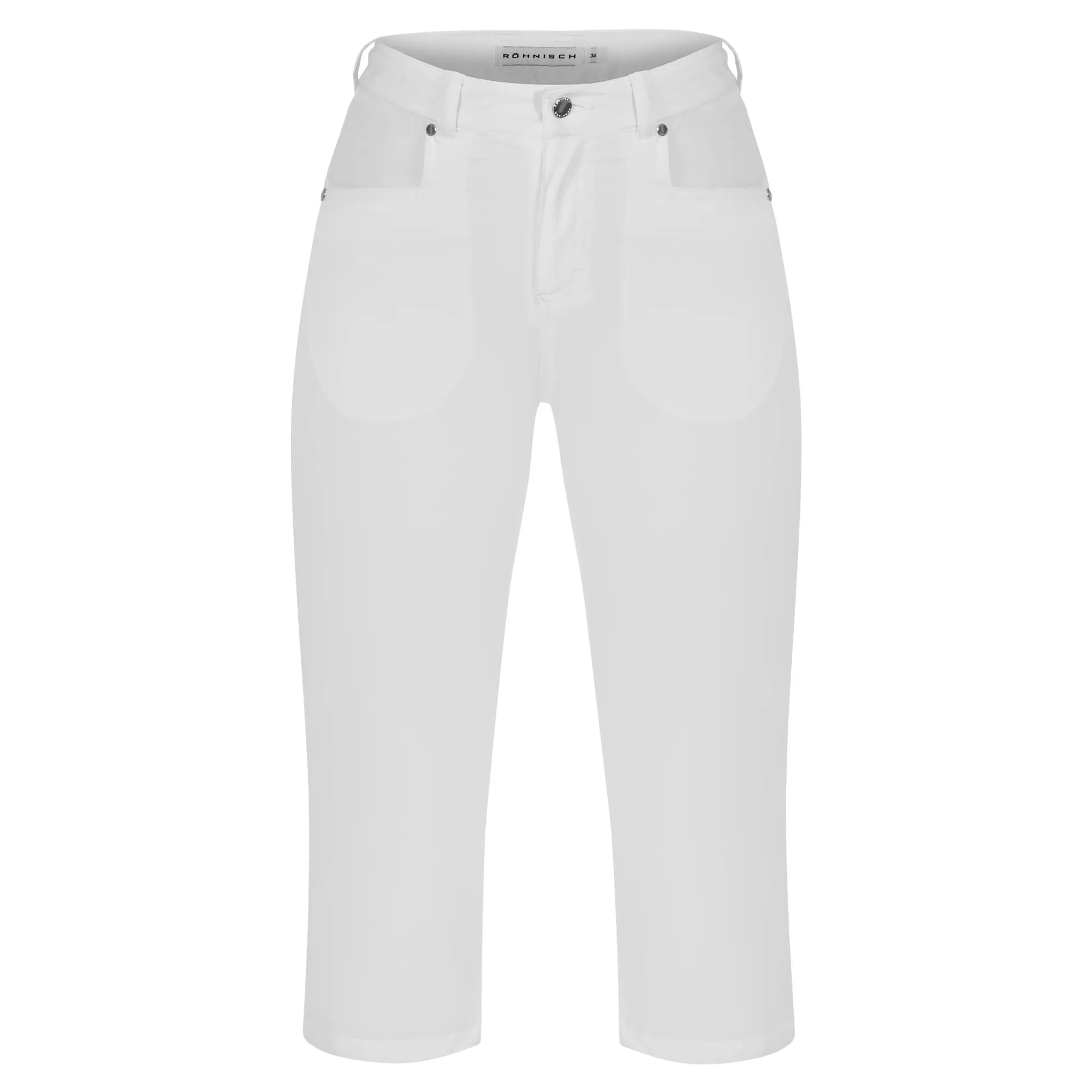 Rohnisch Chie Comfort Stretch Ladies Golf Capri White