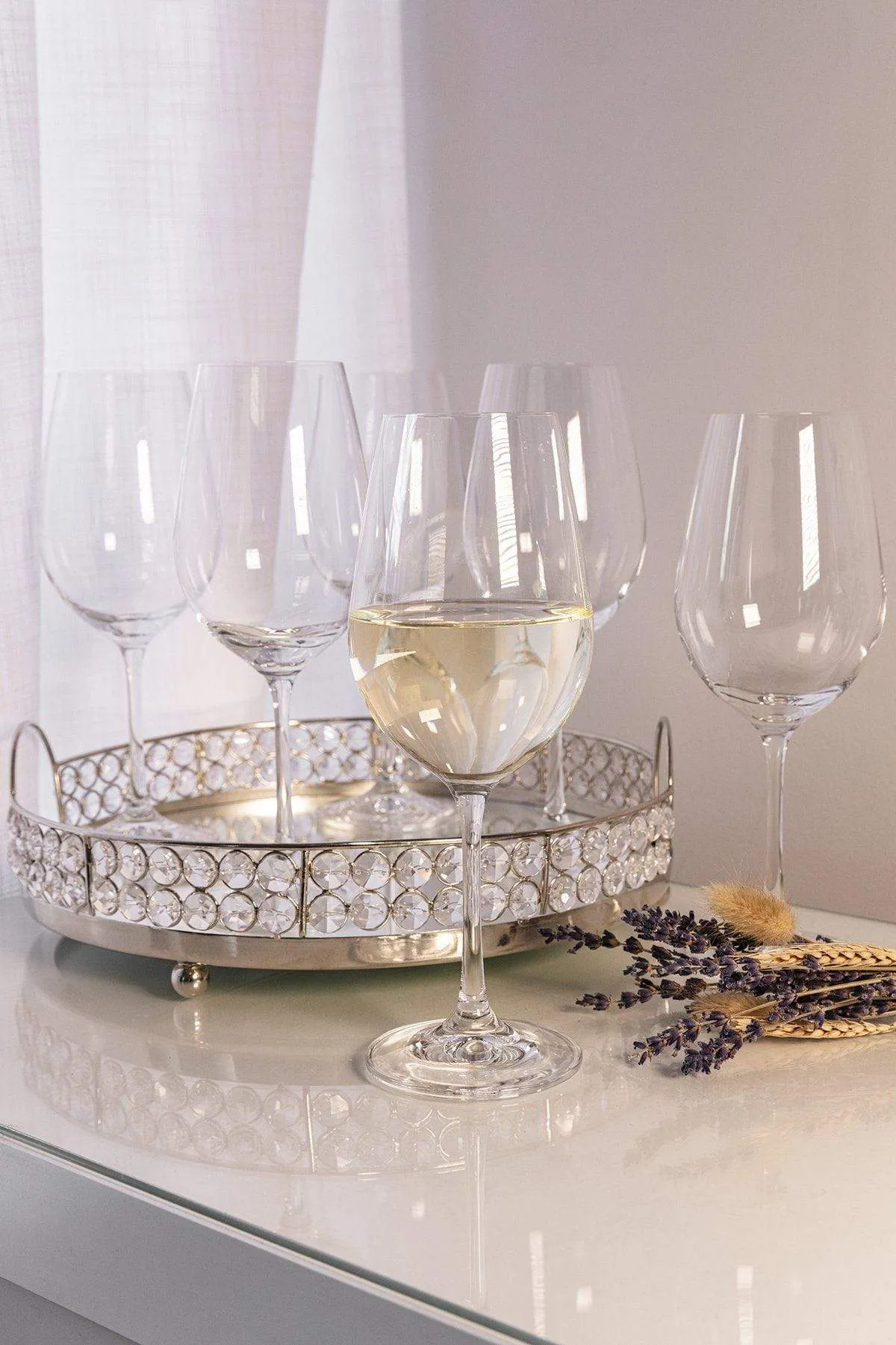 Set of 6 Elegance Wine Glasses