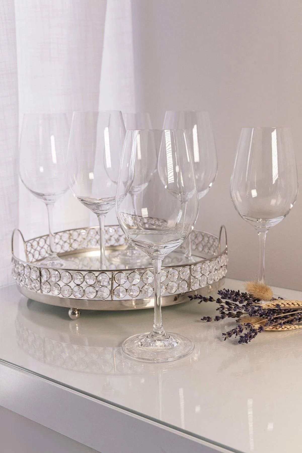 Set of 6 Elegance Wine Glasses