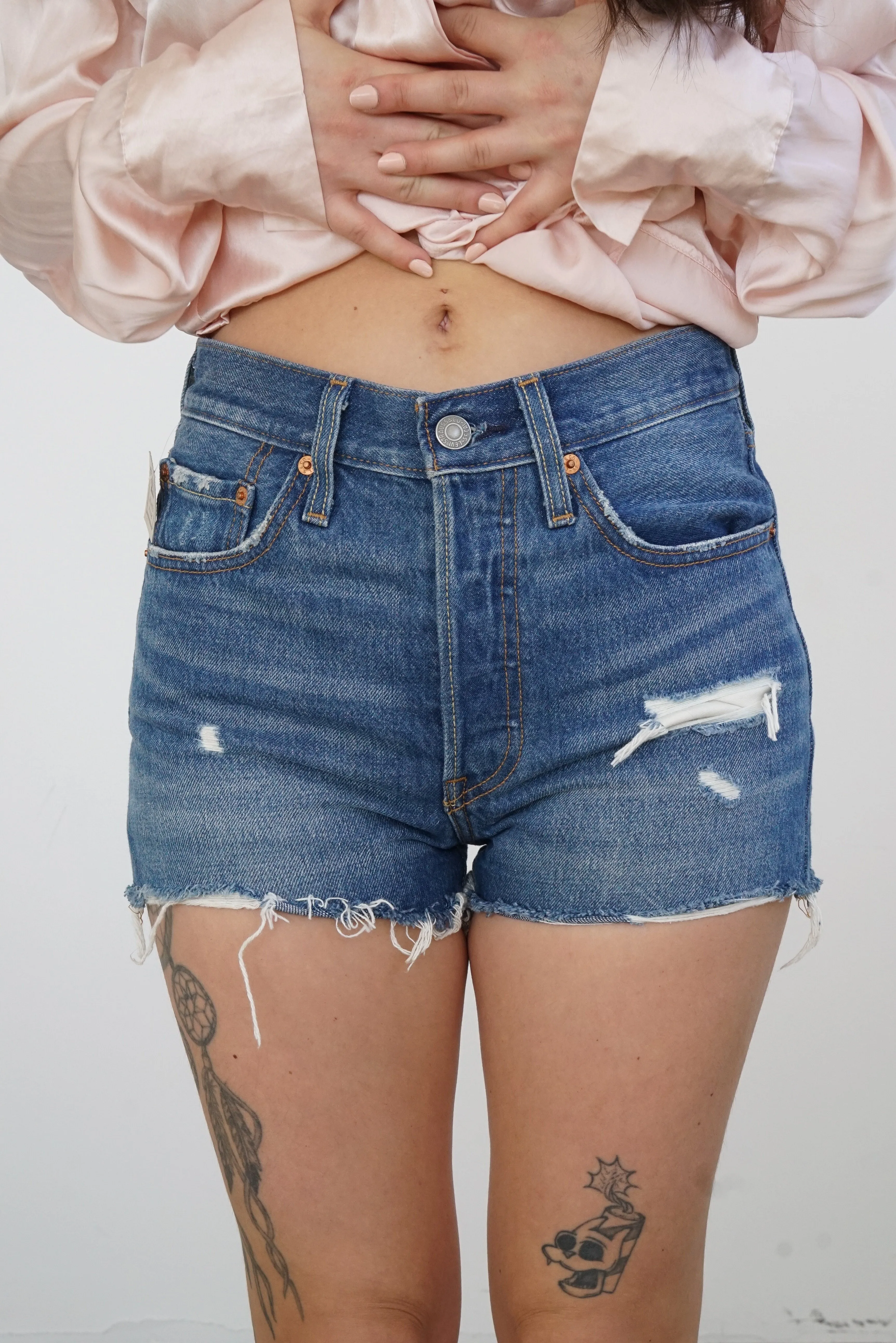 Short Levis en jeans 501 taille haute taille 26