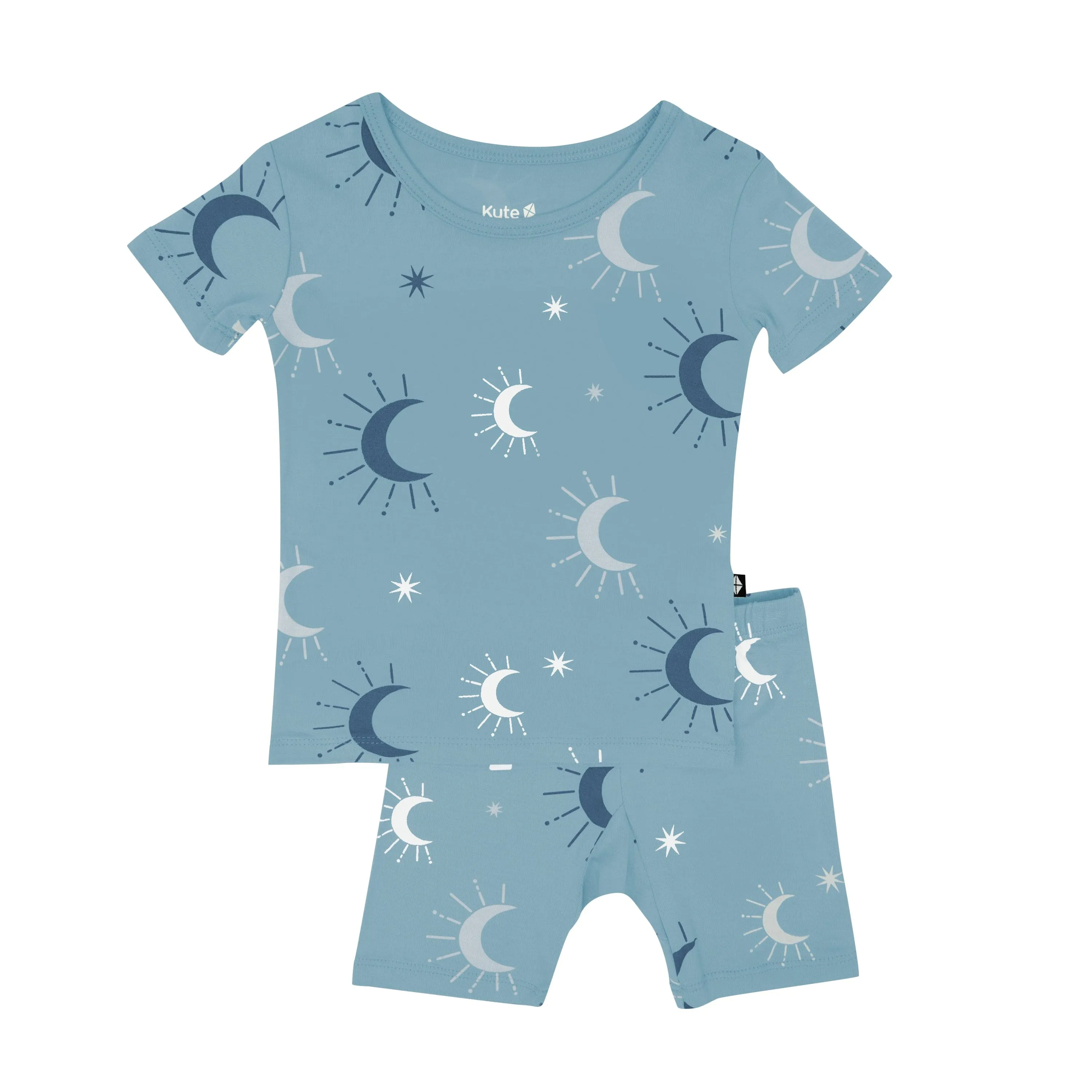 Short Sleeve Pajamas in Boho Moon