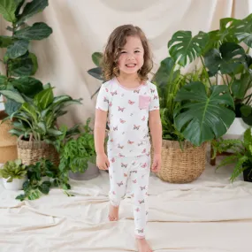 Short Sleeve with Pants Pajamas in Butterfly