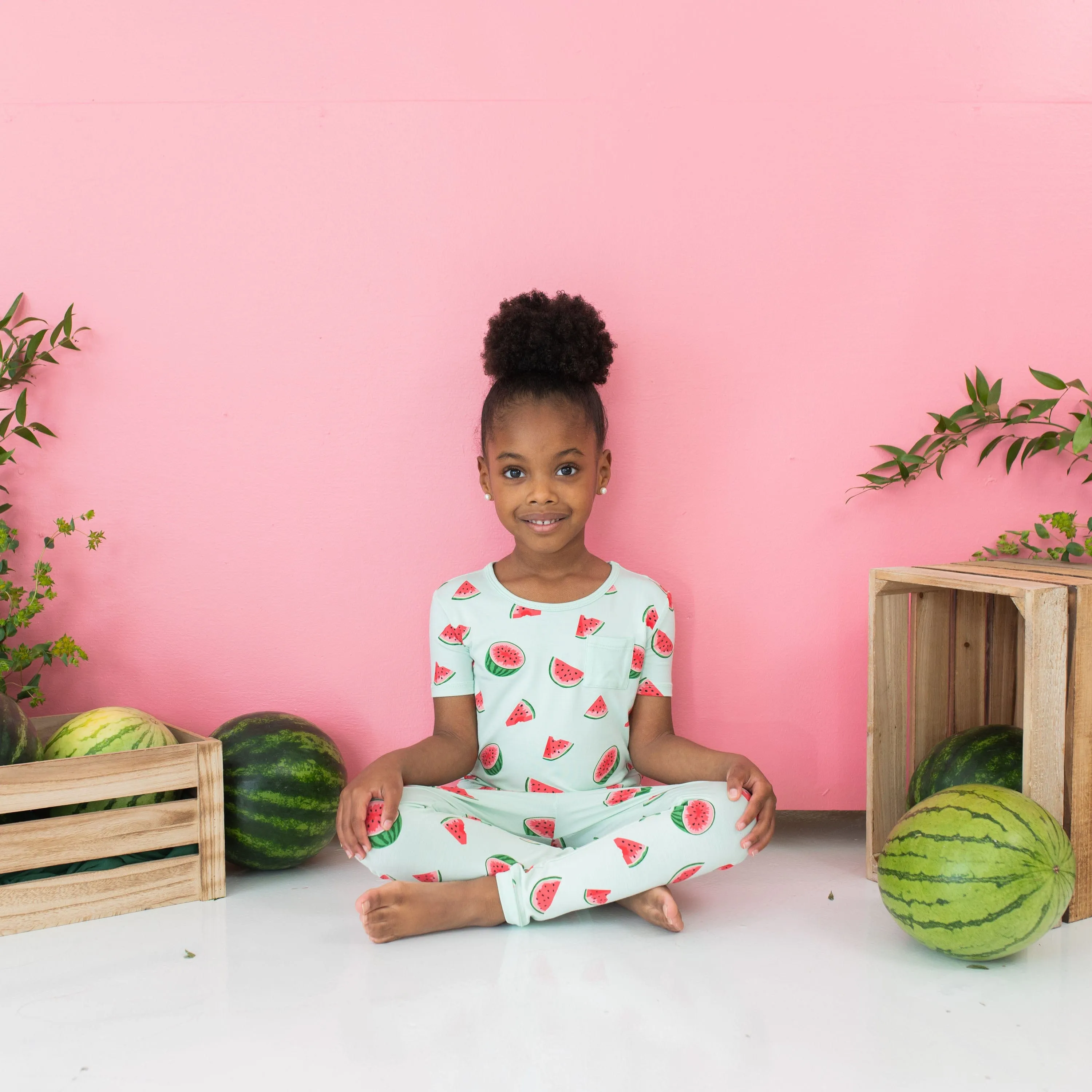 Short Sleeve with Pants Pajamas in Watermelon