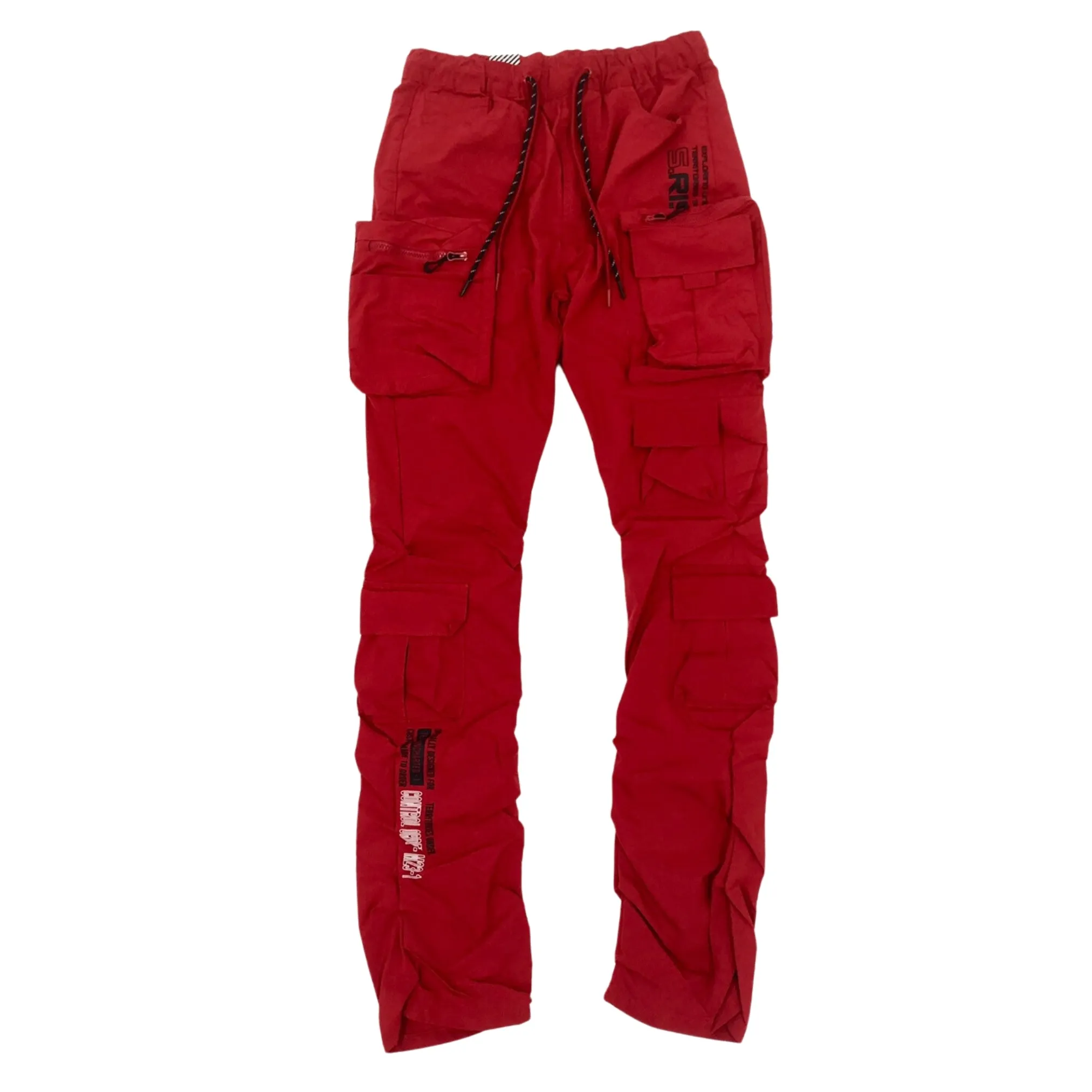 SMOKE RISE Utility Pocket Nylon Stacked Jogger