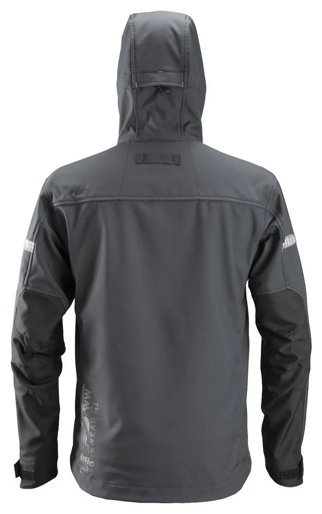 Snickers 1229 AllroundWork, Softshell Jacket Hood - Steel Grey