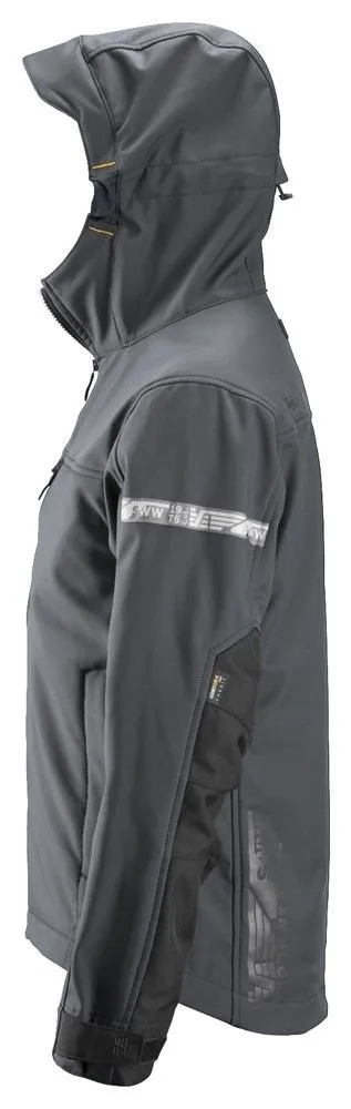 Snickers 1229 AllroundWork, Softshell Jacket Hood - Steel Grey