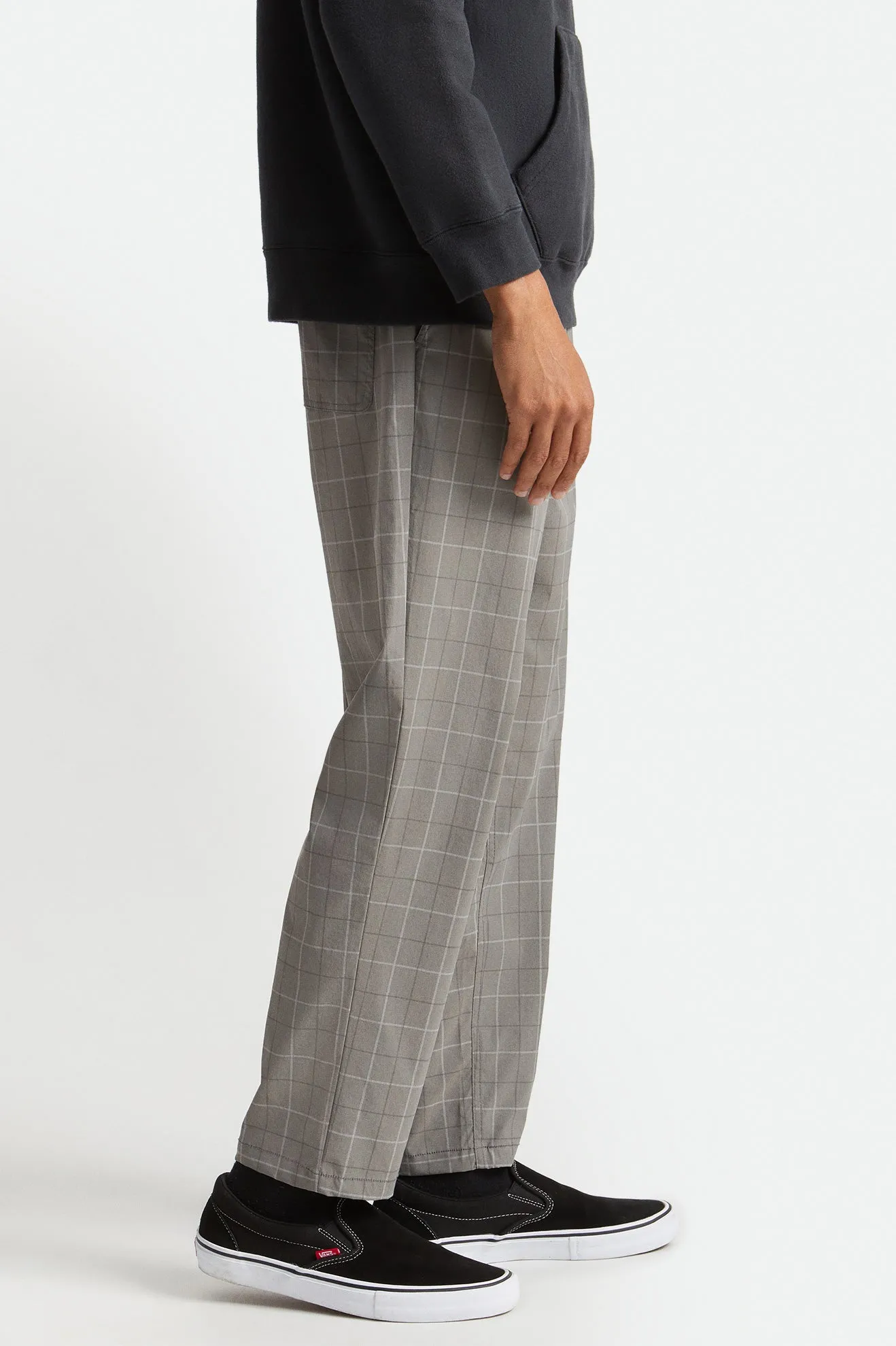 Steady Cinch Taper Utility Pant - Grey Plaid