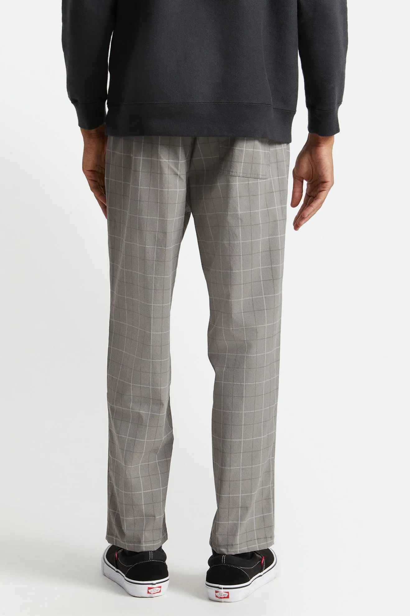 Steady Cinch Taper Utility Pant - Grey Plaid