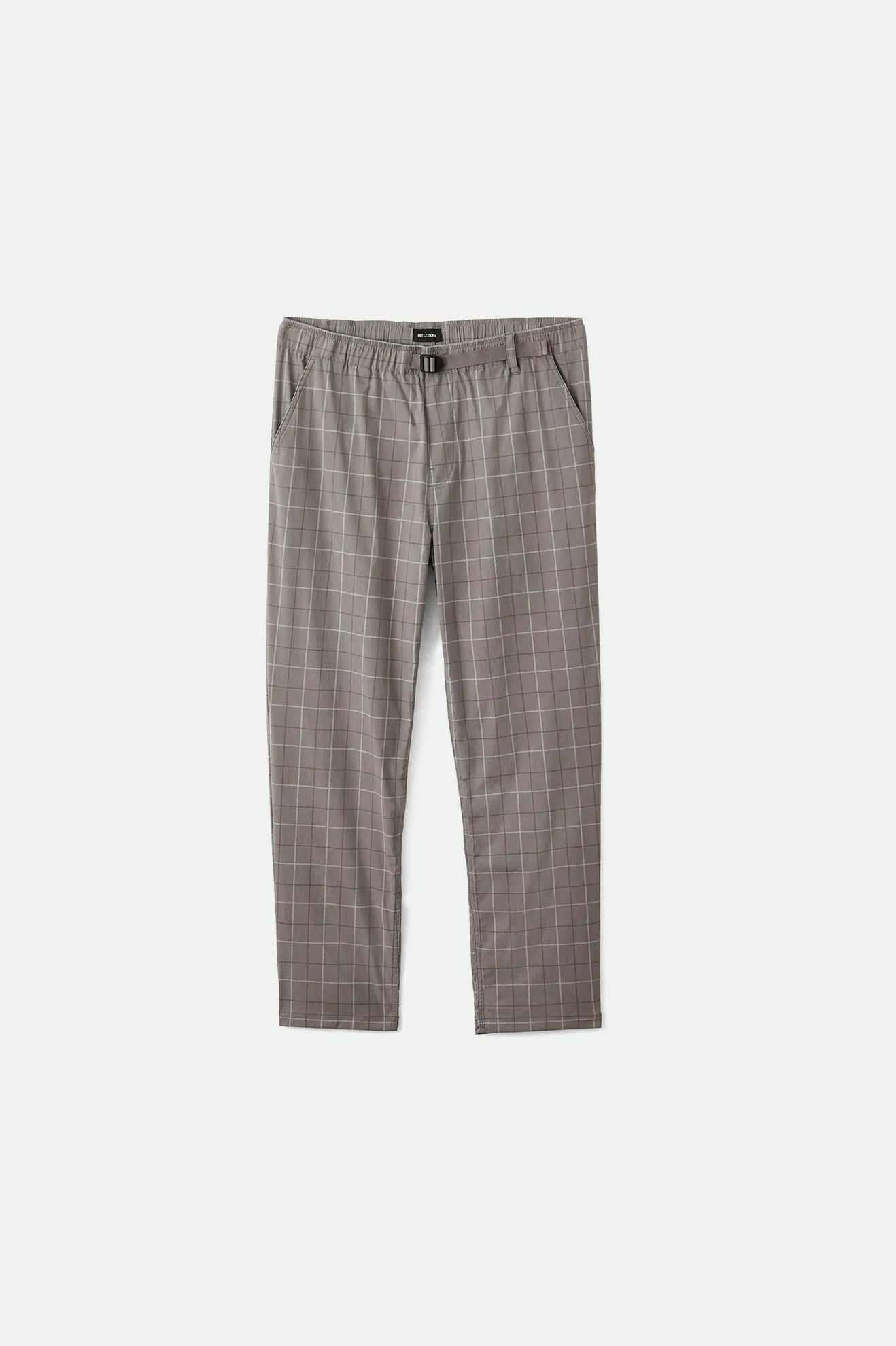 Steady Cinch Taper Utility Pant - Grey Plaid