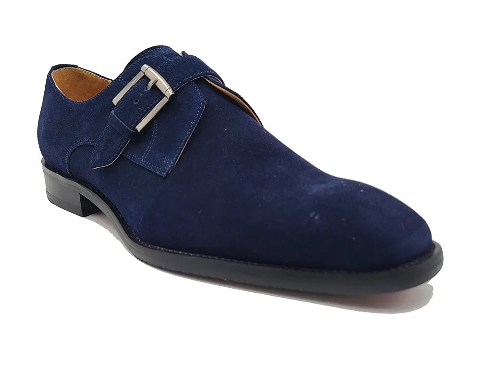 Supple Suede Slip-on Single Monk Loafer