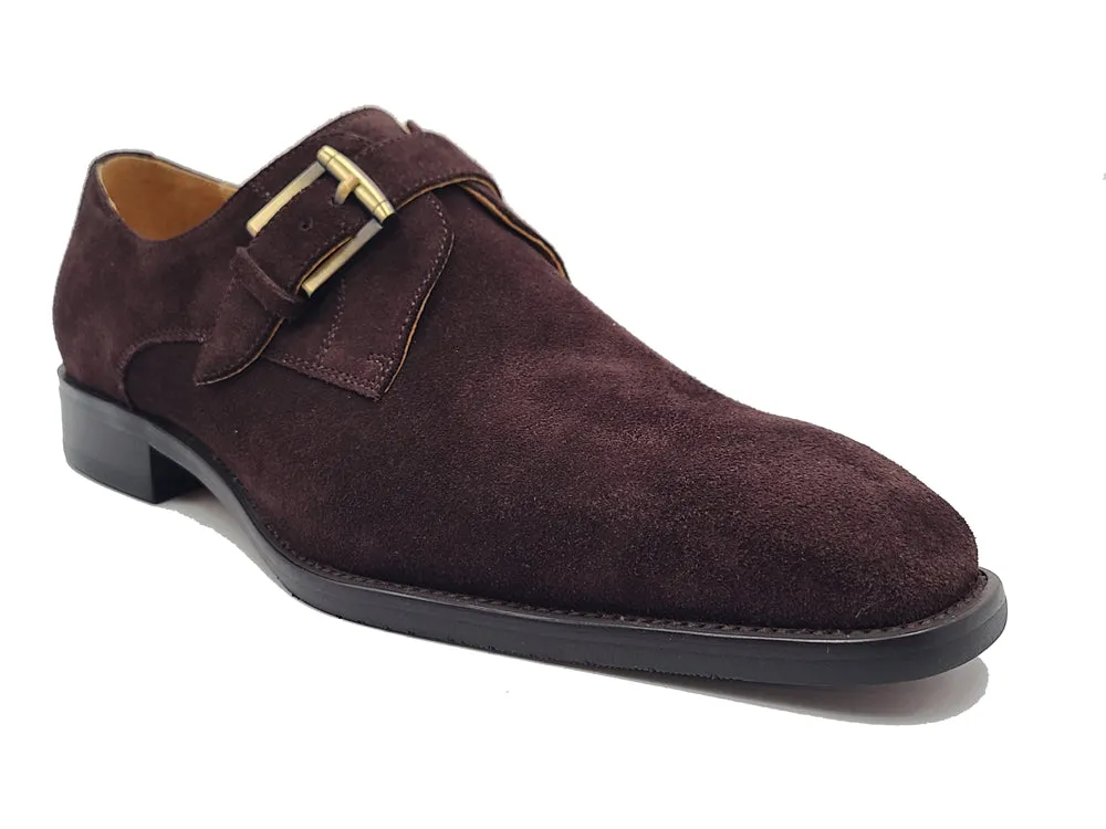 Supple Suede Slip-on Single Monk Loafer