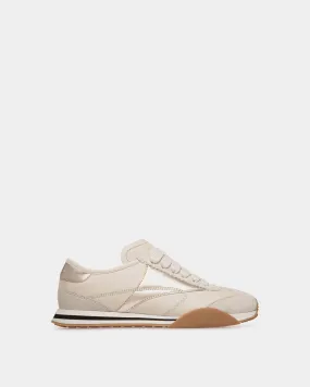 Sussex Sneaker In White And Gold Leather