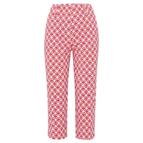 Swing Out Sister Lexi Ladies Pull On Capris Lush Pink/Mandarin