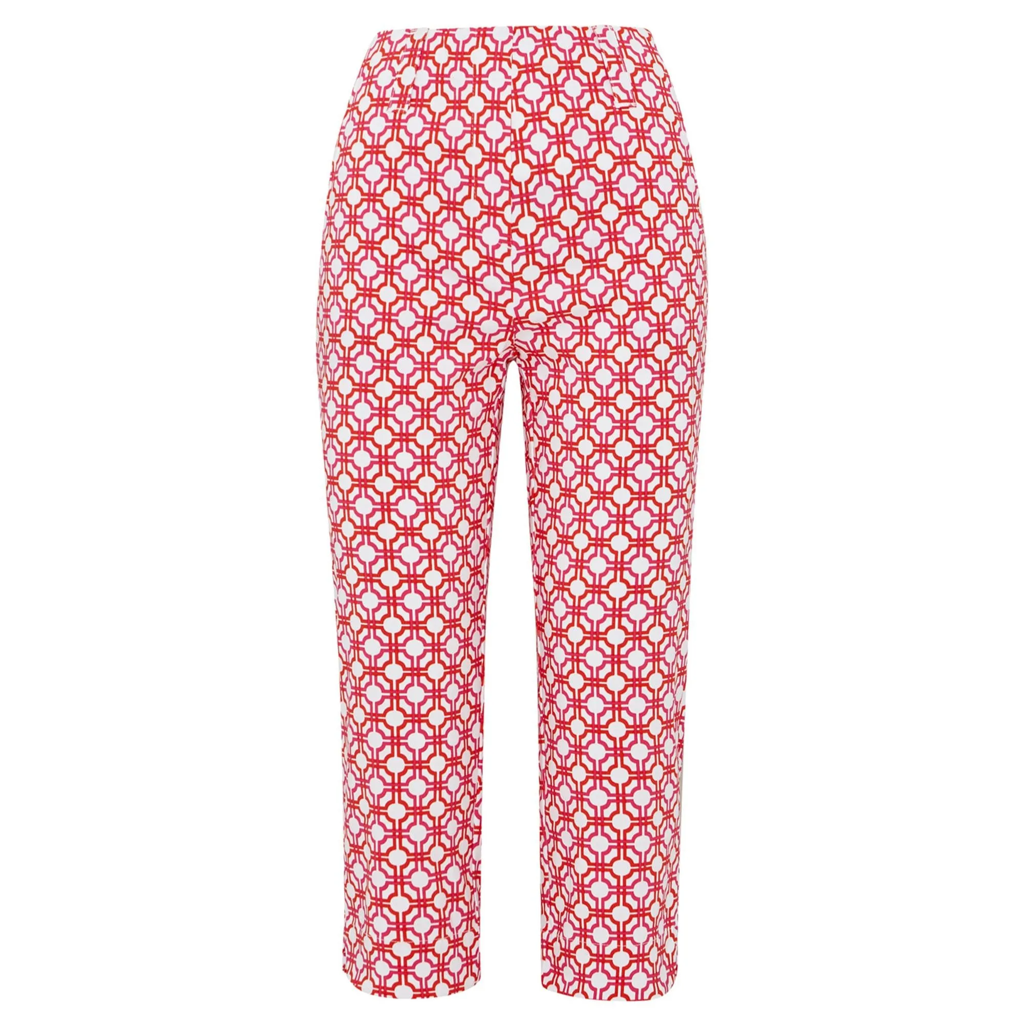 Swing Out Sister Lexi Ladies Pull On Capris Lush Pink/Mandarin