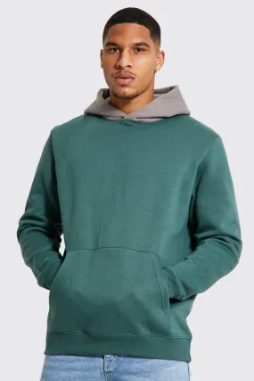 Tall Hoodie With Contrast Hood