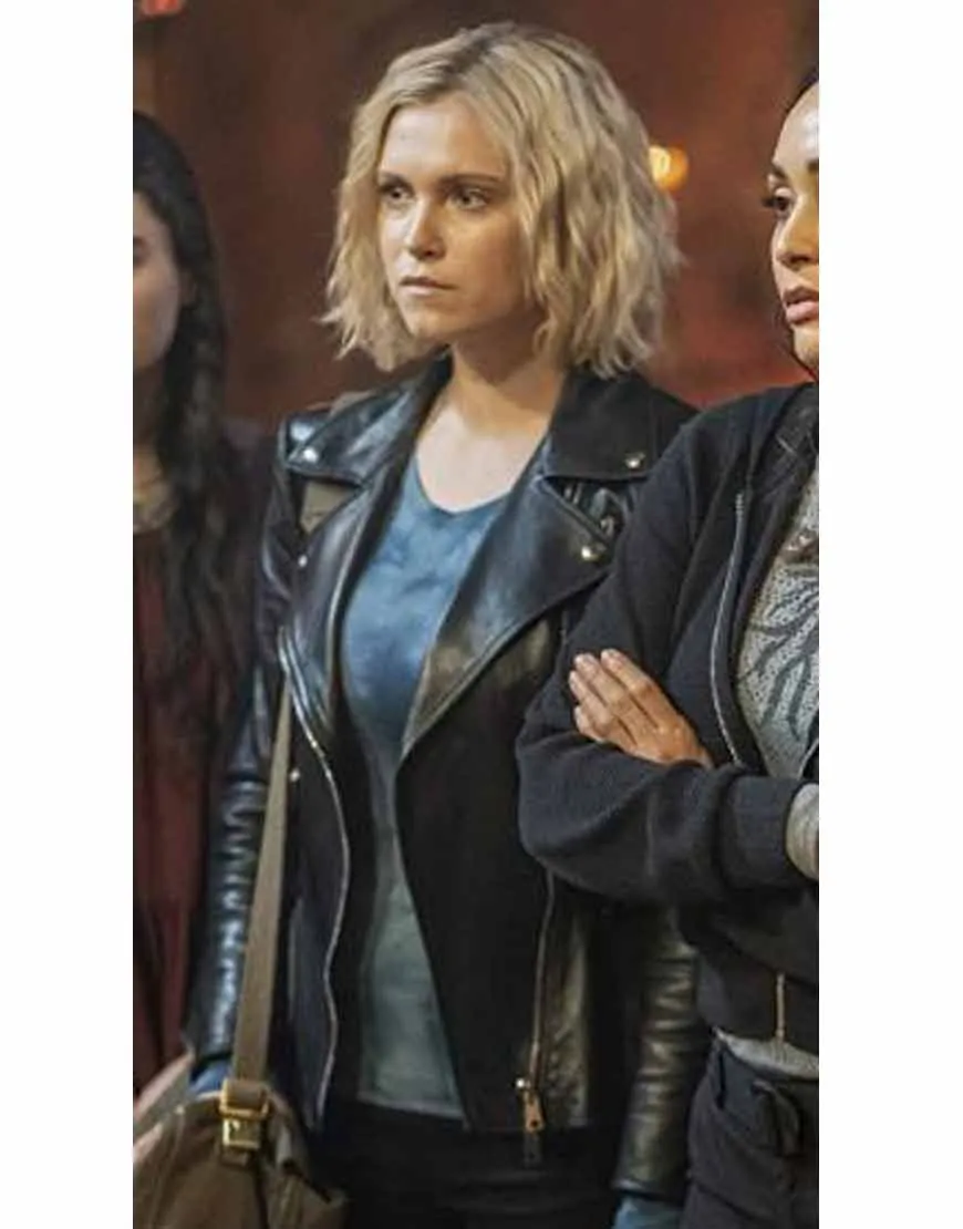 The 100 S07 Eliza Taylor Leather Jacket - ujackets.com