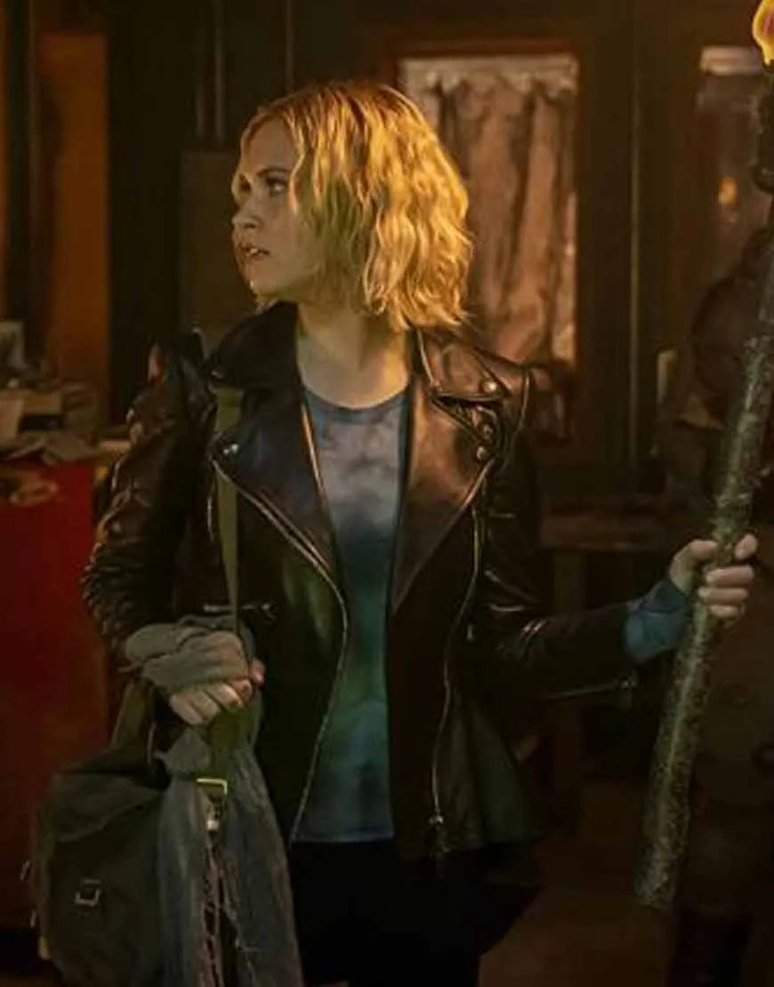 The 100 S07 Eliza Taylor Leather Jacket - ujackets.com