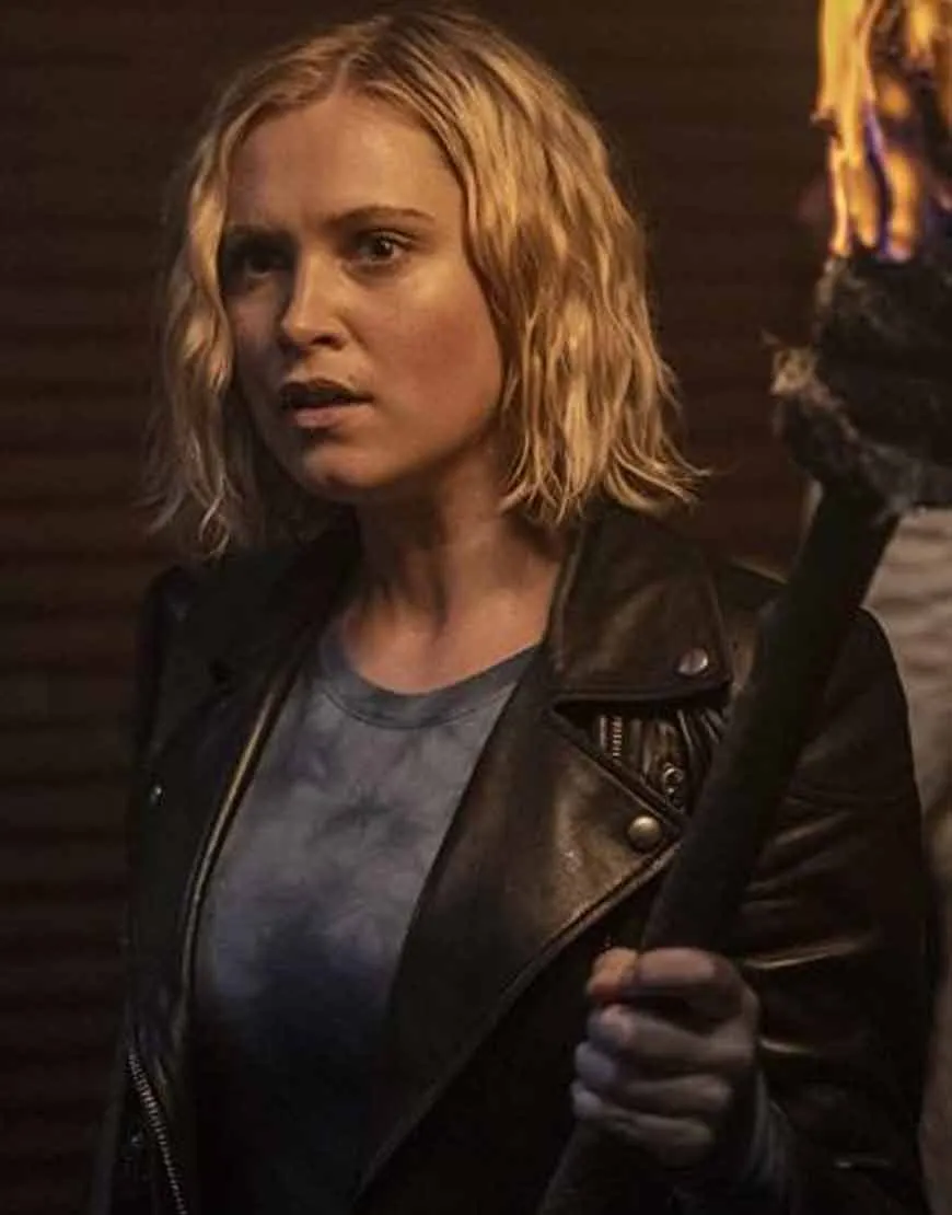 The 100 S07 Eliza Taylor Leather Jacket - ujackets.com