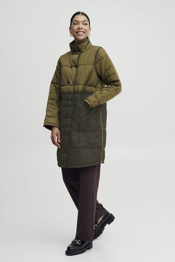 The Babeta Colourblock Jacket - Olive Mix - PLUS