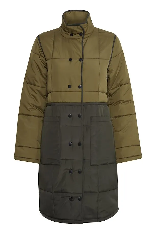 The Babeta Colourblock Jacket - Olive Mix - PLUS