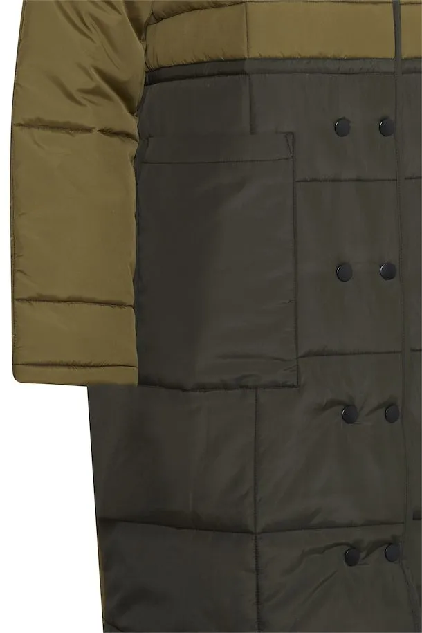 The Babeta Colourblock Jacket - Olive Mix - PLUS