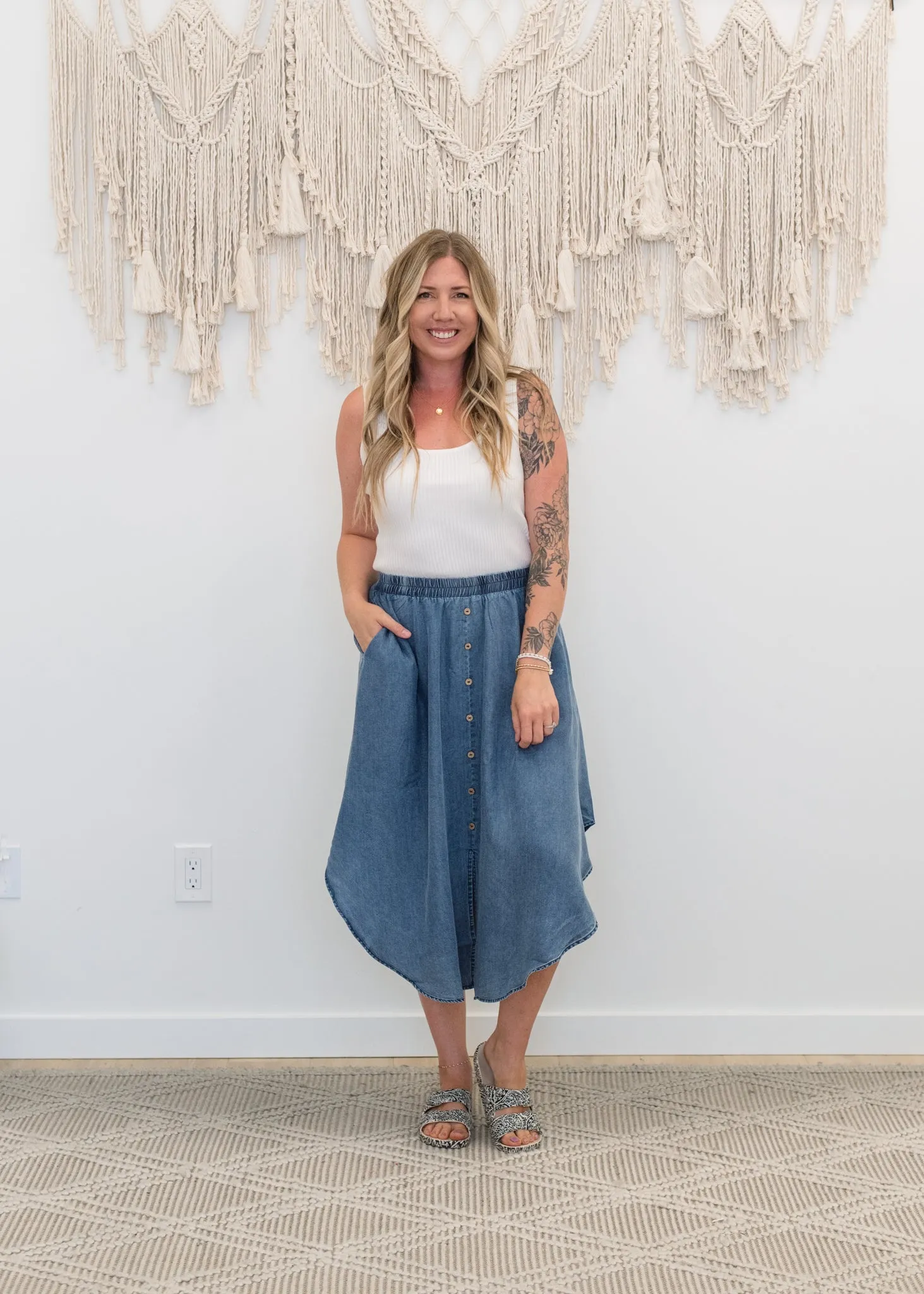 The Dixie Denim Skirt