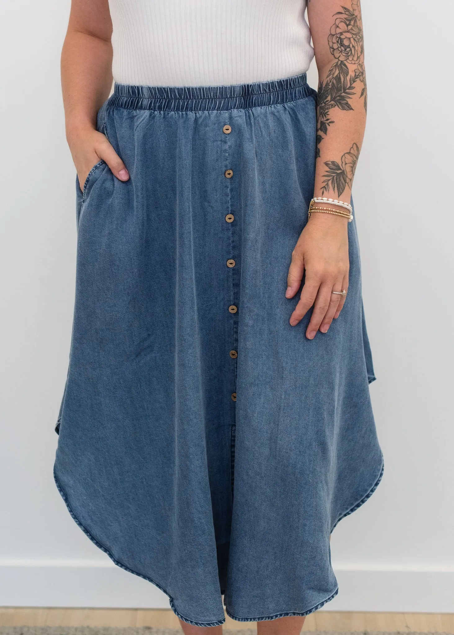 The Dixie Denim Skirt