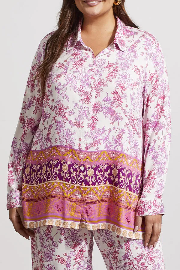 Tribal Border Print Blouse