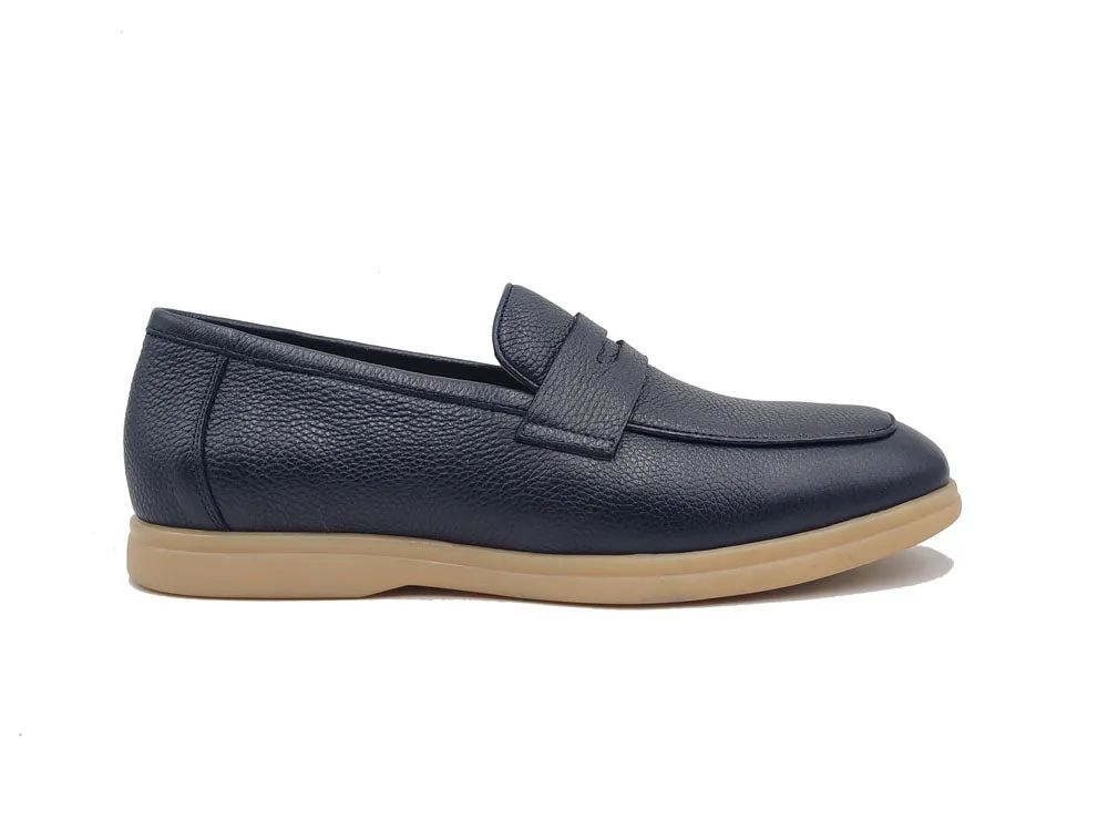 Tumble Calfskin Penny Loafer