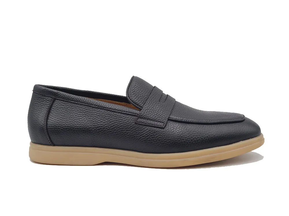 Tumble Calfskin Penny Loafer