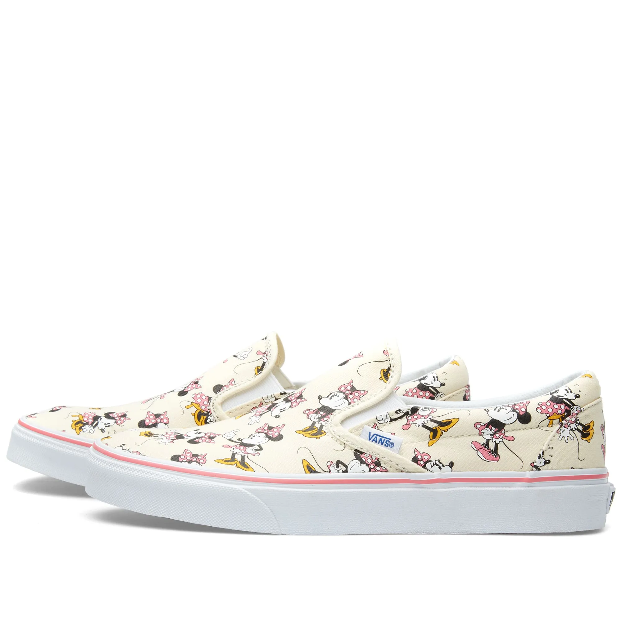 Vans x Disney Classic Slip OnMinnie Mouse & Classic White