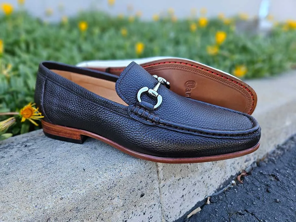 Victor Timeless Buckle Loafer in Leather Sole